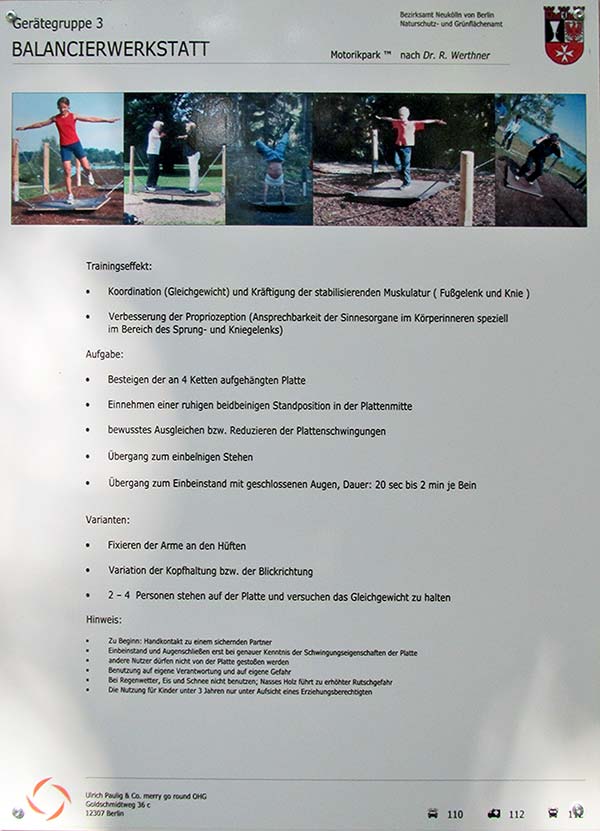Motorikpark / Balancierwerkstatt